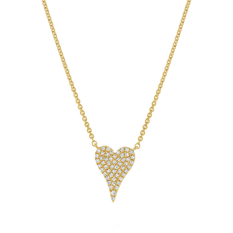Small Diamond Heart Necklace