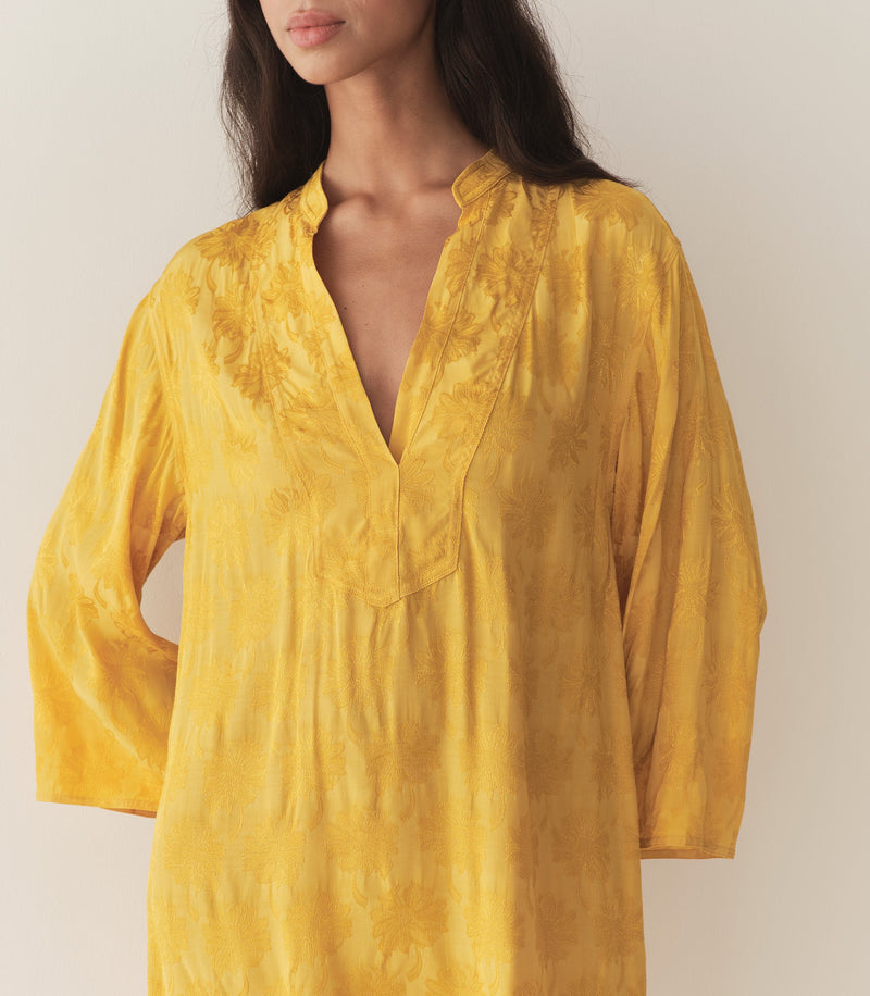 LEONA DRESS -- GILDED MARGUERITE JOLIE