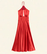 LILAIA DRESS -- FIERY CORAL
