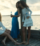 LORRAINE DRESS -- BLUE TOURMALINE