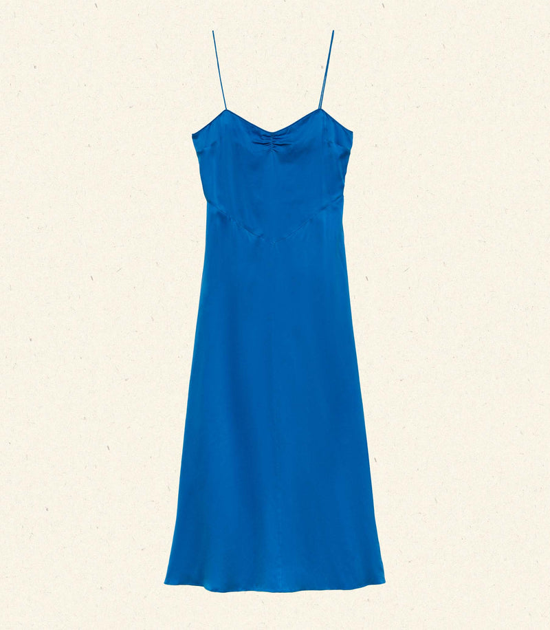 LORRAINE DRESS -- BLUE TOURMALINE