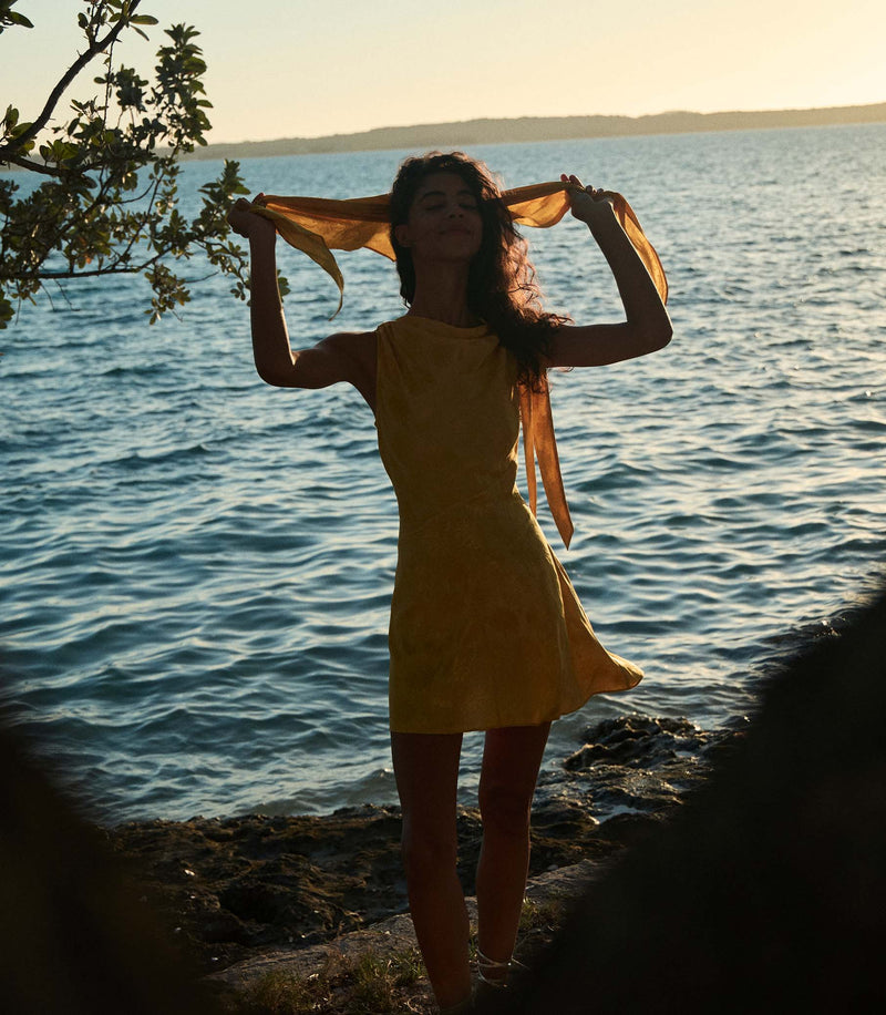 MARCELLA DRESS -- GILDED MARGUERITE JOLIE