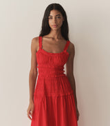 MARIANNE DRESS -- CARMINE
