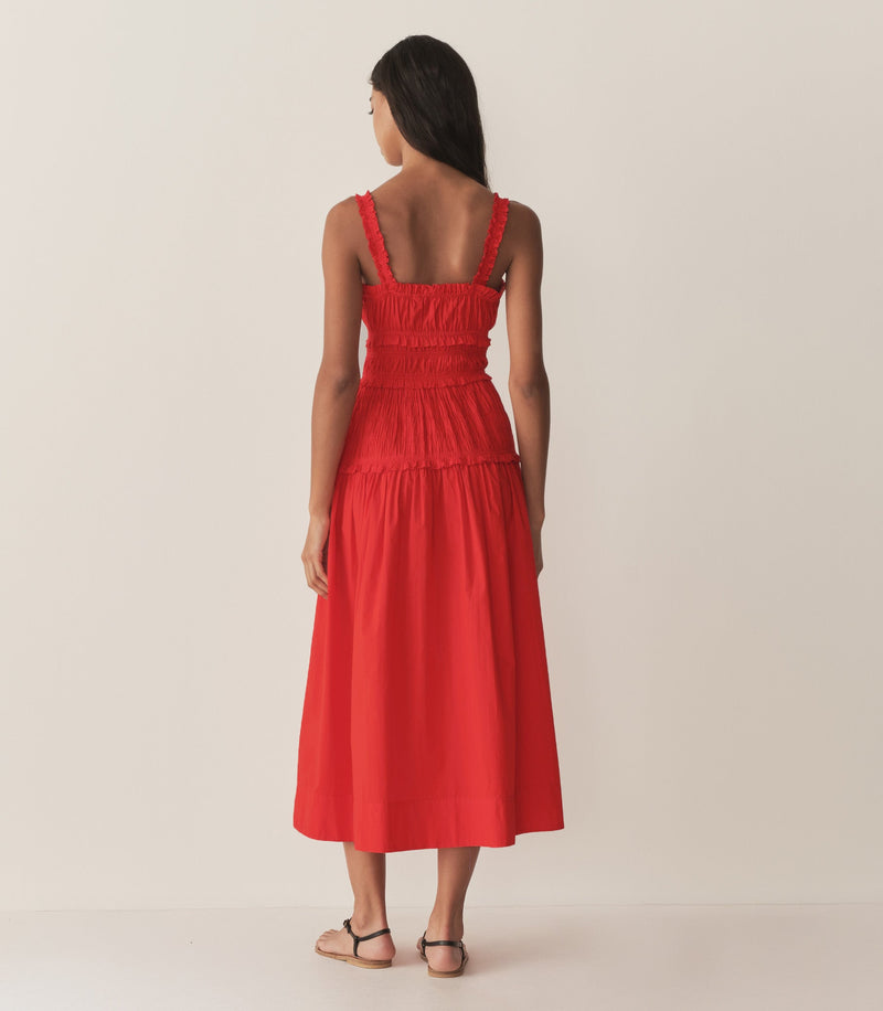 MARIANNE DRESS -- CARMINE