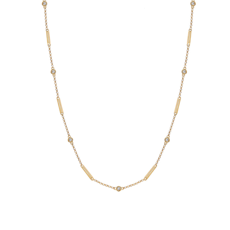 Diamond Station Necklace