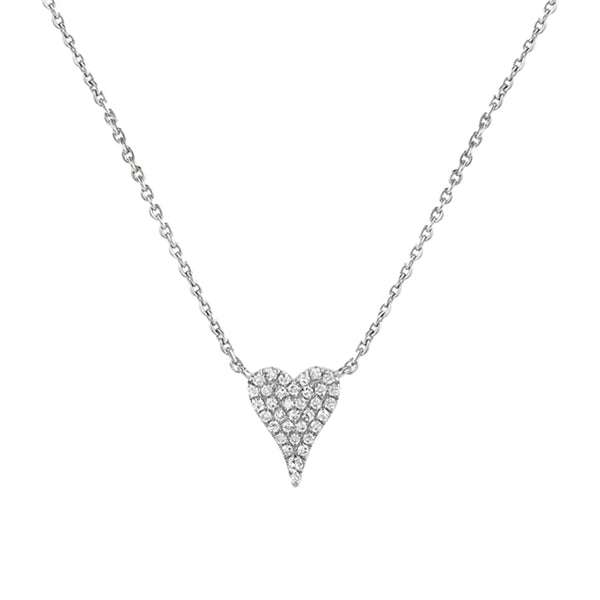 Mini Diamond Heart Necklace