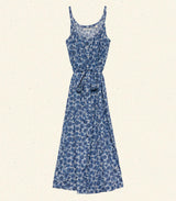 NEVITA DRESS -- BLEU SOLEIL FLEURIT