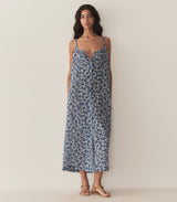 NEVITA DRESS -- BLEU SOLEIL FLEURIT