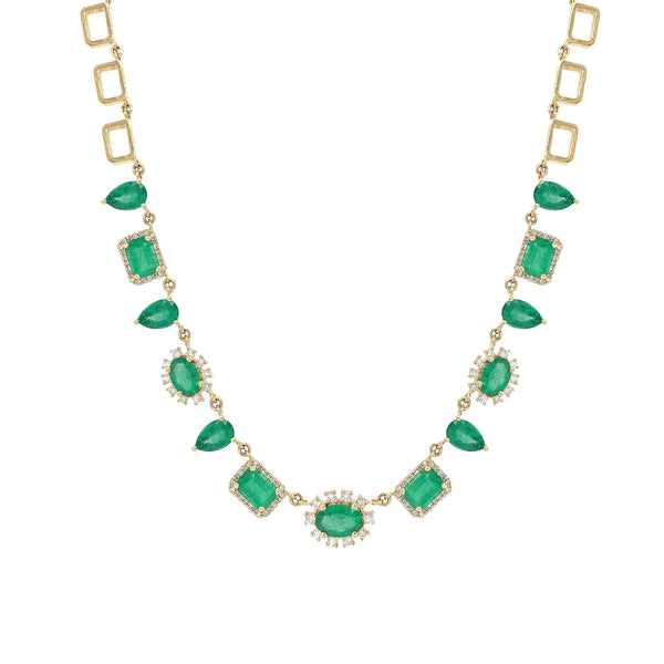 Emerald & Diamond Necklace