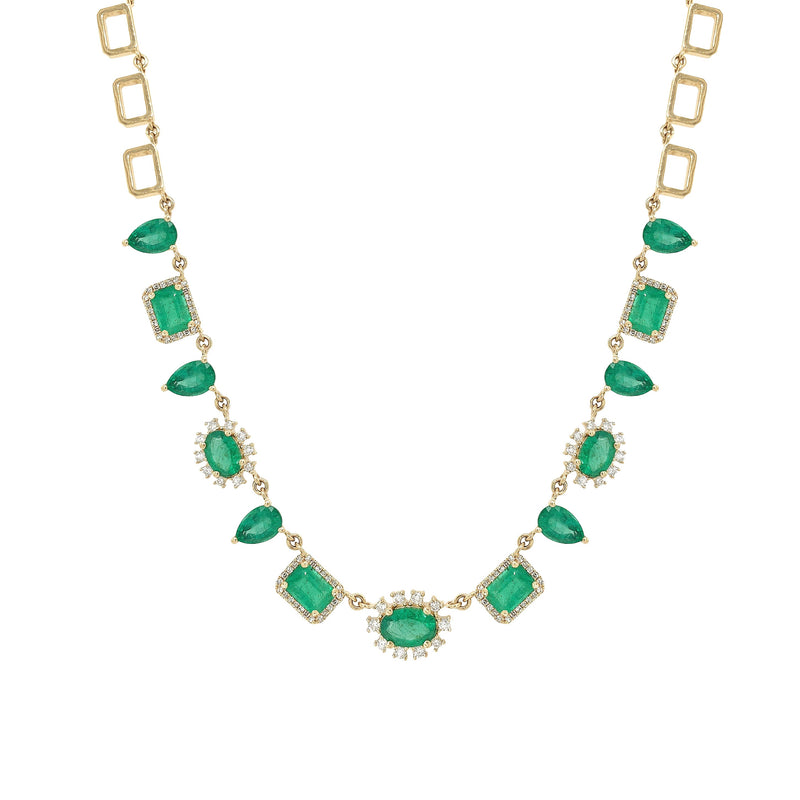 Emerald & Diamond Necklace