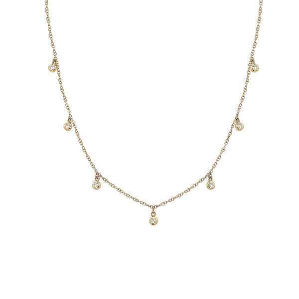 Diamond Bezel Necklace