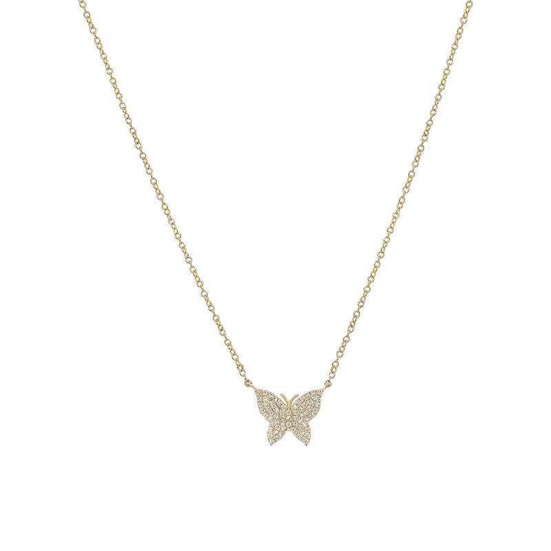 Diamond Butterfly Necklace