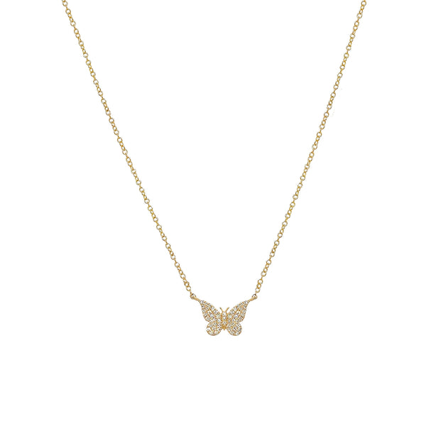 Diamond Butterfly Necklace