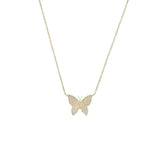 Diamond Butterfly Necklace