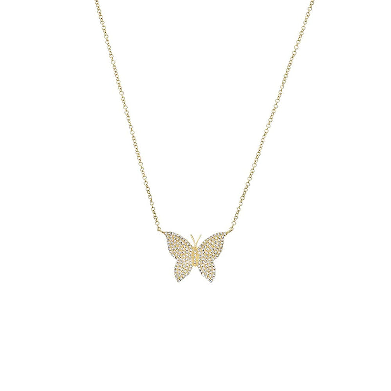 Diamond Butterfly Necklace