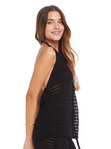 Nora Black Knitted Top