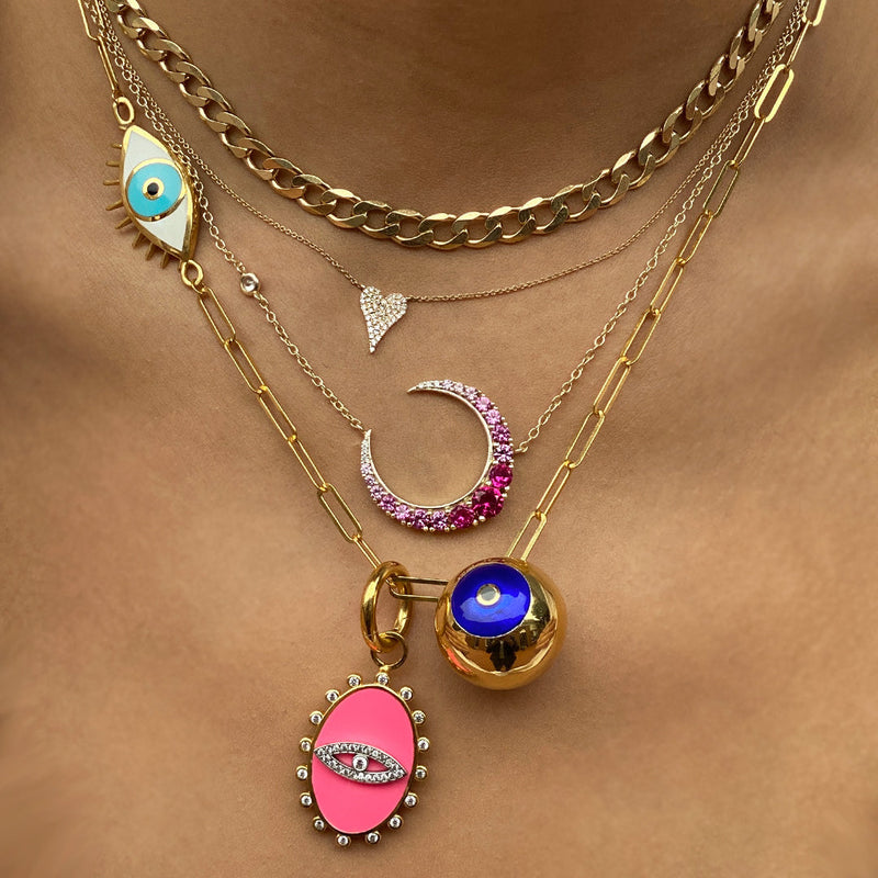 Small Diamond Heart Necklace