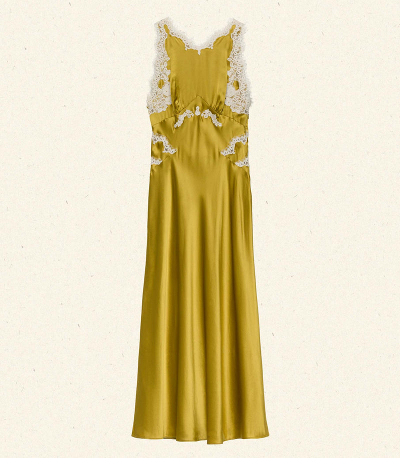 ODELINA DRESS -- OAKMOSS