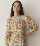 OLIANA DRESS -- BLANC ANEMONE BLOOM