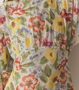 OLIANA DRESS -- BLANC ANEMONE BLOOM