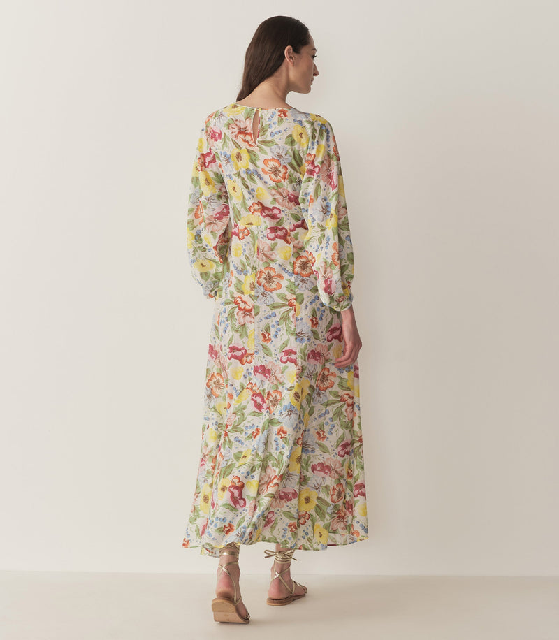 OLIANA DRESS -- BLANC ANEMONE BLOOM