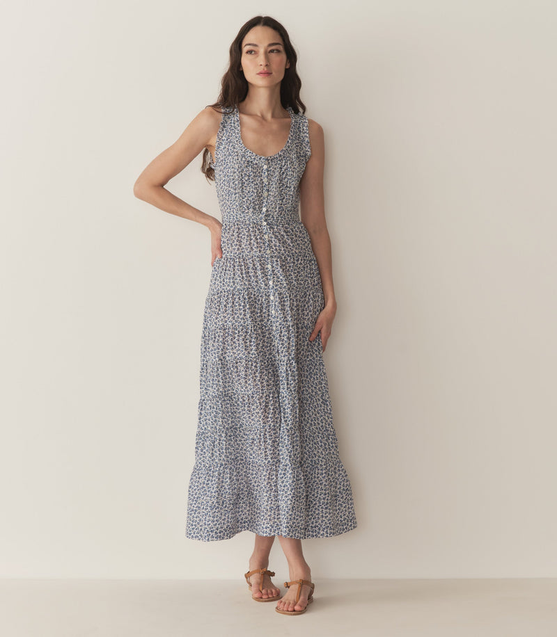 OTTESSA DRESS -- CORNFLOWER HILLSIDE BLOOM