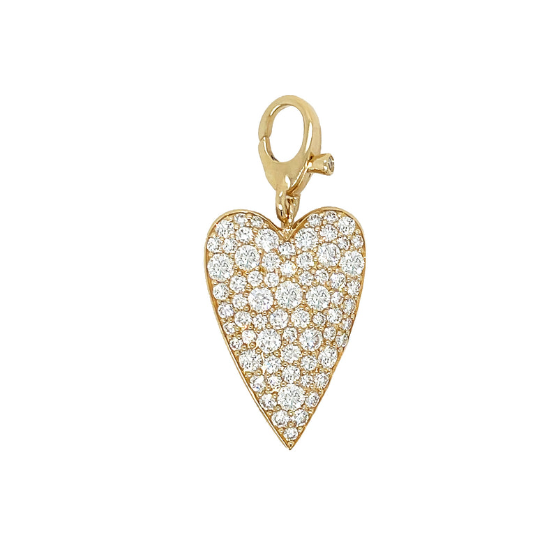 Diamond Heart Charm