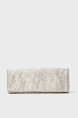 Silver Beaded Clutch