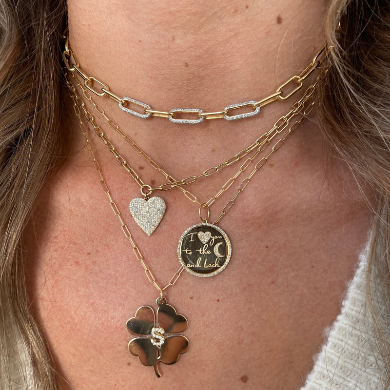 Diamond Disc Necklace