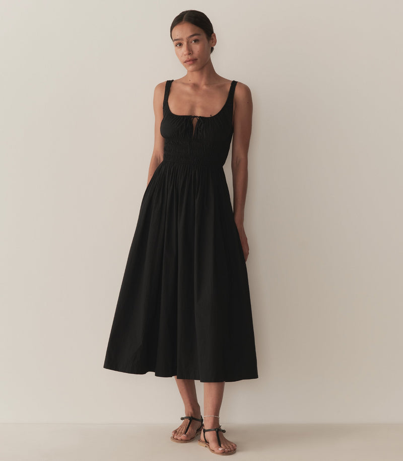 QUILLA DRESS -- BLACK