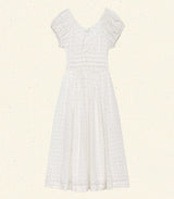 QUINN DRESS -- SALT EYELET