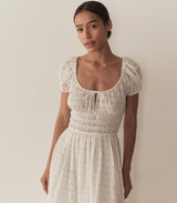 QUINN DRESS -- SALT EYELET