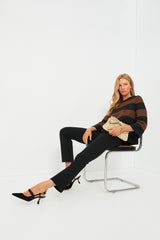 Gold Rayne Pleated Frame Clutch