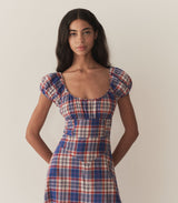 RAMONA DRESS -- COTE D’AZUR PLAID