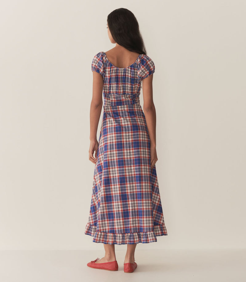 RAMONA DRESS -- COTE D’AZUR PLAID