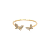 Diamond Butterfly Ring