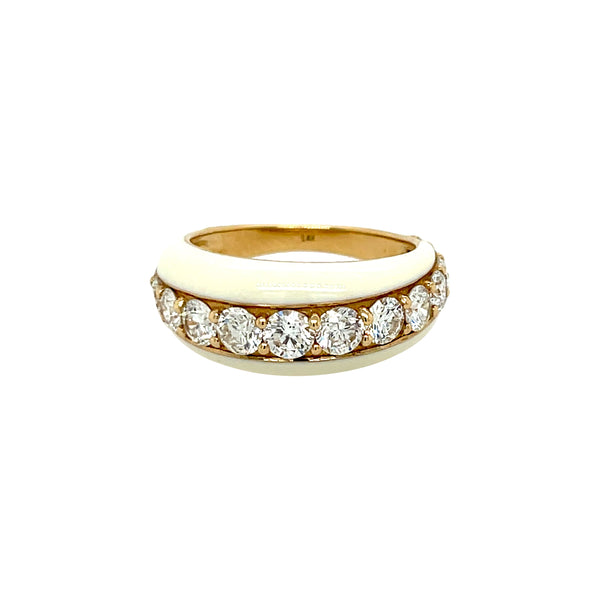 Diamond & Enamel Ring