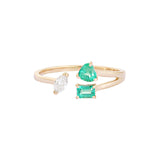 Diamond & Emerald Ring