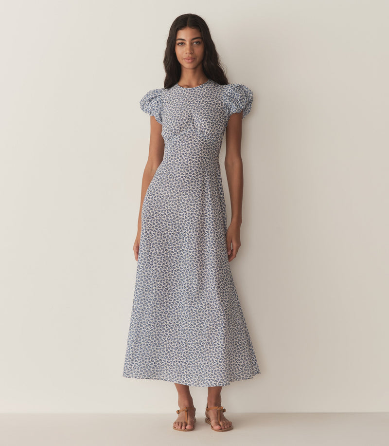 ROMINA DRESS -- CORNFLOWER HILLSIDE BLOOM