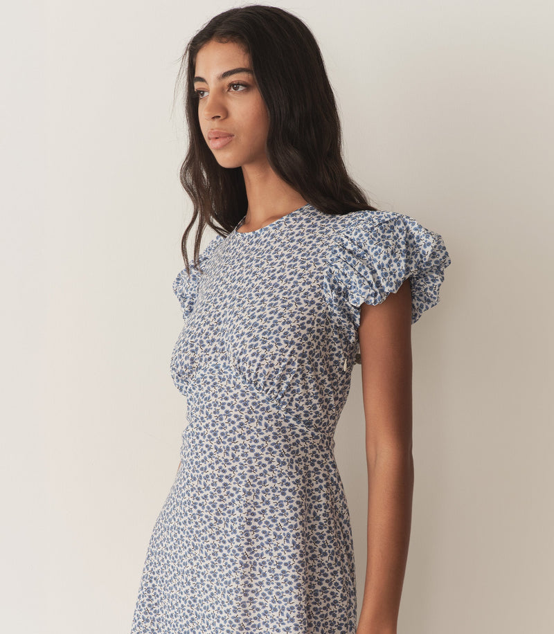 ROMINA DRESS -- CORNFLOWER HILLSIDE BLOOM