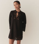 ROSELIE TUNIC -- BLACK