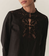 ROSELIE TUNIC -- BLACK