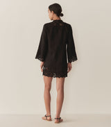 ROSELIE TUNIC -- BLACK