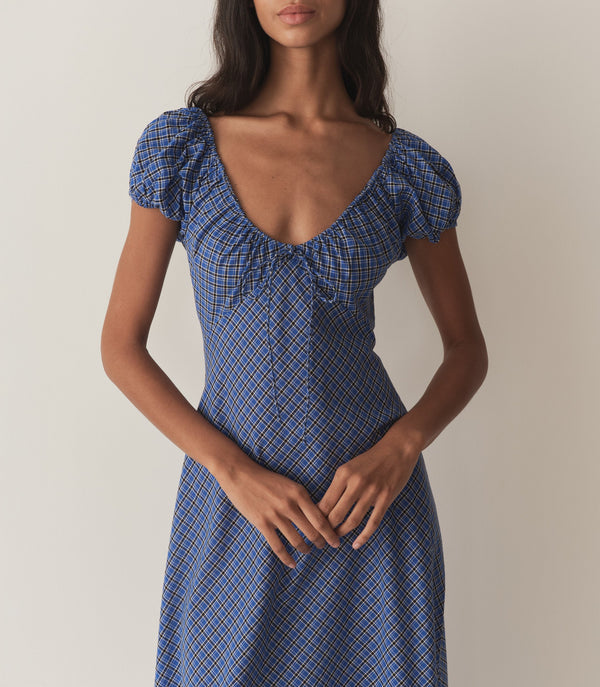 SOFIA DRESS -- CASSIS CHECK