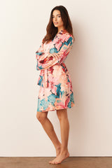Meadow Cloud Jersey Classic Short Robe in Rio