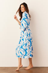 Vera Cloud Jersey Midi Robe in Serene