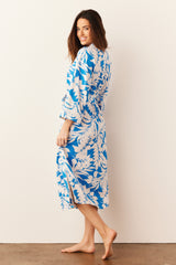 Vera Cloud Jersey Midi Robe in Serene