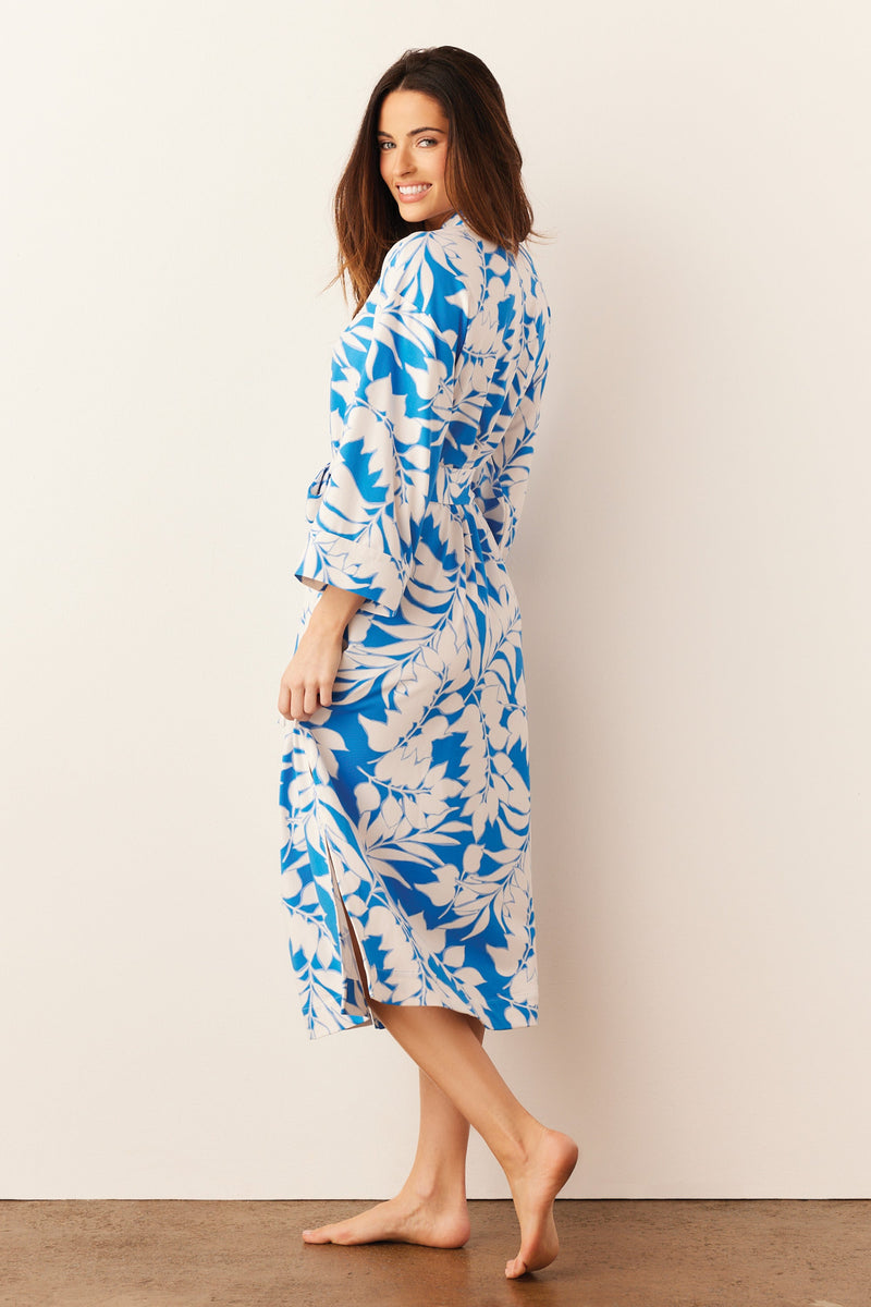 Vera Cloud Jersey Midi Robe in Serene