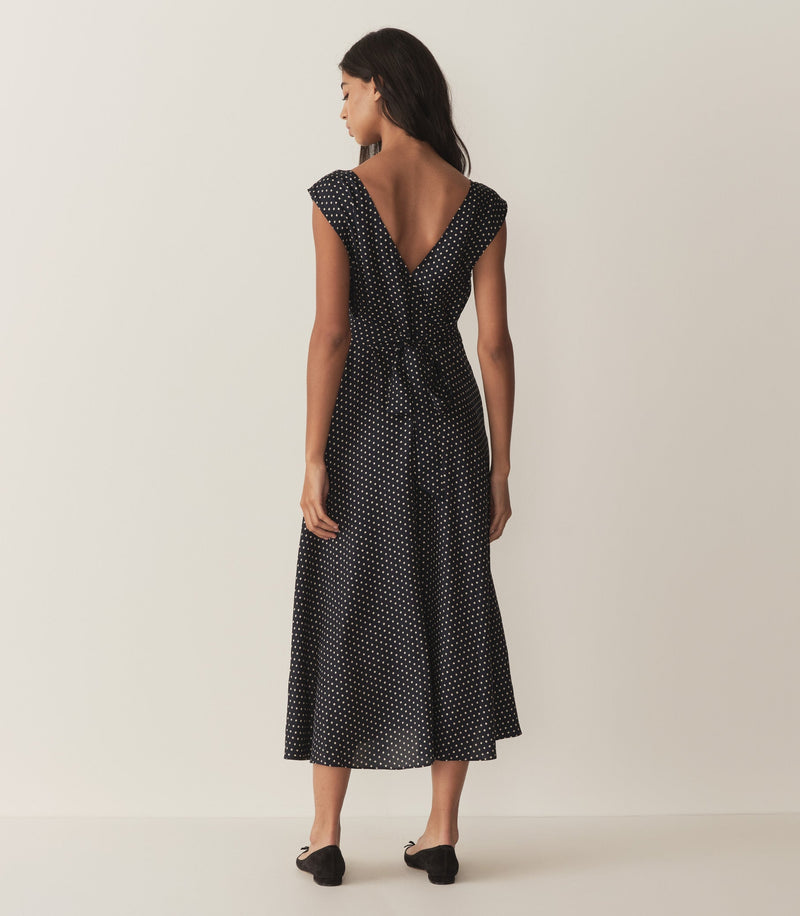 TAHLIA DRESS -- HEPBURN DOT