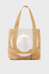 The Original Natural Straw Traveler Hat Bag